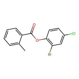 2-Bromo-4-chlorophenyl 2-methylbenzoate structure