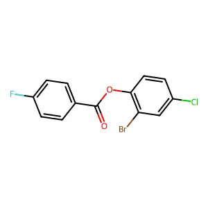 2-Bromo-4-chlorophenyl 4-fluorobenzoate structure