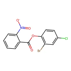 2-Bromo-4-chlorophenyl 2-nitrobenzoate structure
