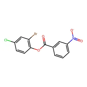 2-Bromo-4-chlorophenyl 3-nitrobenzoate structure