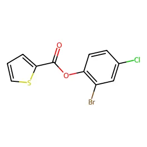 2-Bromo-4-chlorophenyl thiophene-2-carboxylate structure