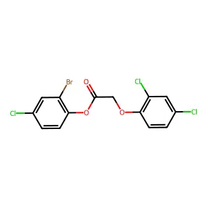 2-Bromo-4-chlorophenyl (2,4-dichlorophenoxy)acetate structure