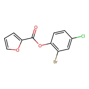 2-Bromo-4-chlorophenyl 2-furoate structure