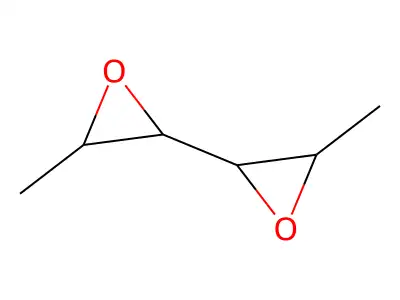 2-Methyl-3-(3-methyloxiran-2-yl)oxirane structure