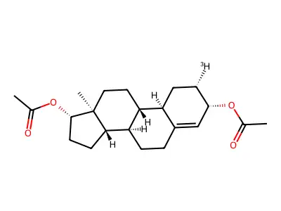 3beta,17beta-Diacetoxy-4-estrene structure