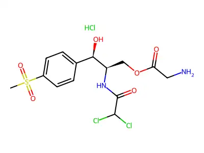 Thiamphenicol Aminoacetate Hydrochloride structure