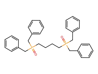 [Benzyl(4-dibenzylphosphorylbutyl)phosphoryl]methylbenzene structure