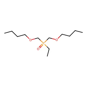 Bis(butoxymethyl)(ethyl)oxo-lambda~5~-phosphane structure