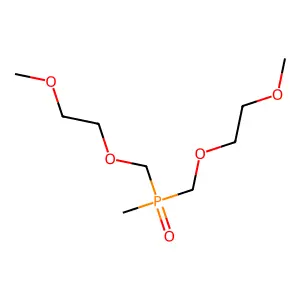 1-Methoxy-2-[[2-methoxyethoxymethyl(methyl)phosphoryl]methoxy]ethane structure