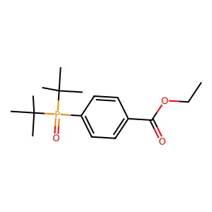 Ethyl 4-ditert-butylphosphorylbenzoate structure