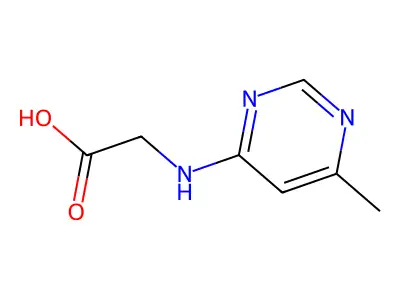 2-[(6-methylpyrimidin-4-yl)amino]acetic Acid structure