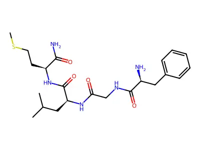 Phe-Gly-Leu-Met-NH2 structure