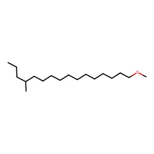 13-Methylhexadecanol methyl ether structure