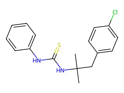 N-[1-(4-Chlorophenyl)-2-methylpropan-2-yl]-N'-phenylthiourea structure