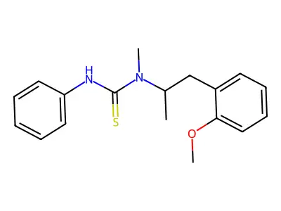 N-[1-(2-Methoxyphenyl)propan-2-yl]-N-methyl-N'-phenylthiourea structure