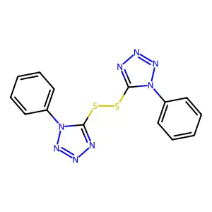 5,5'-dithiobis(1-phenyl-1H-tetrazole) structure