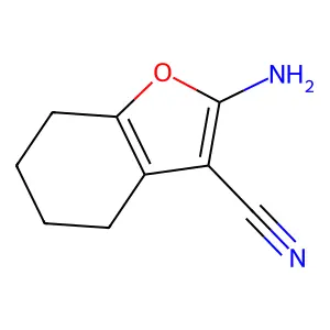 2-amino-4,5,6,7-tetrahydrobenzofuran-3-carbonitrile structure