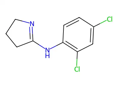 2H-Pyrrol-5-amine, 3,4-dihydro-N-(2,4-dichlorophenyl)- structure