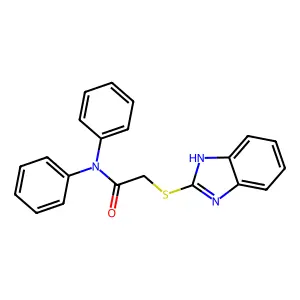 2-(1H-benzimidazol-2-ylsulfanyl)-N,N-diphenylacetamide structure