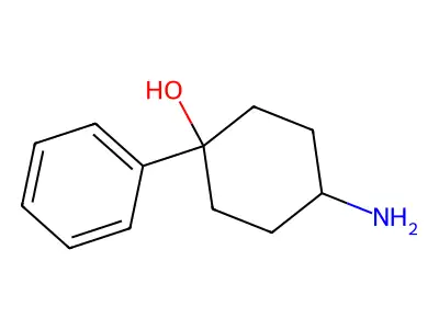 4-Amino-1-phenylcyclohexan-1-ol structure