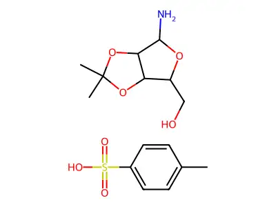 2,3-O-(1-Methylethylidene)pentofuranosylamine 4-Methylbenzenesulfonate structure