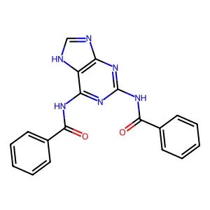 Purine, 2,6-bis(benzamido)- structure