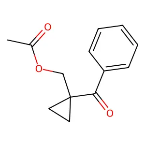 (1-Benzoylcyclopropyl)methyl acetate structure