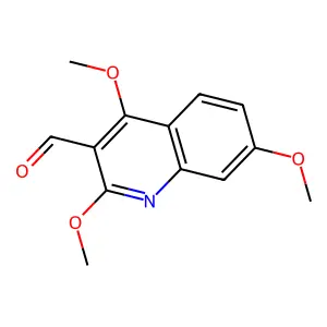 2,4,7-Trimethoxyquinoline-3-carbaldehyde structure