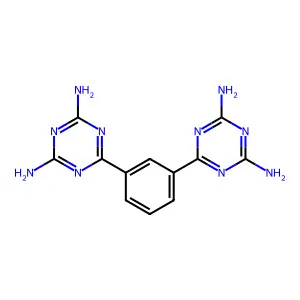 1,3,5-Triazine-2,4-diamine, 6,6'-(1,3-phenylene)bis- structure