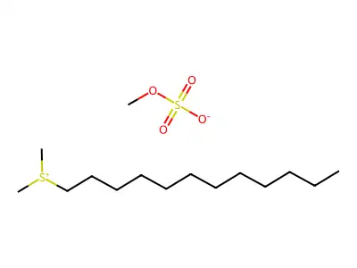 Dodecyldimethylsulphonium methyl sulphate structure