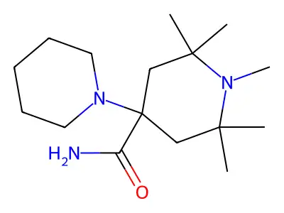 4-Piperidinecarboxamide, 4-(1-piperidyl)-1,2,2,6,6-pentamethyl- structure