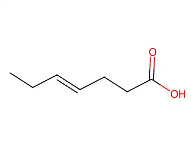 4-庚烯酸 structure