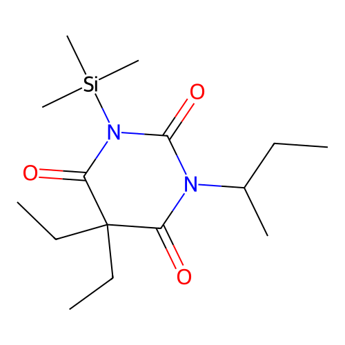 5,5-diethyl-1-3-2,4,6 -pyrimidinetrione structure