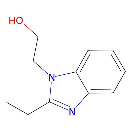 2-ethyl-1H-benzimidazole-1-ethanol structure