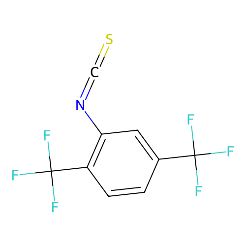 2,5-Bis(trifluoromethyl)phenylisothiocyanate structure