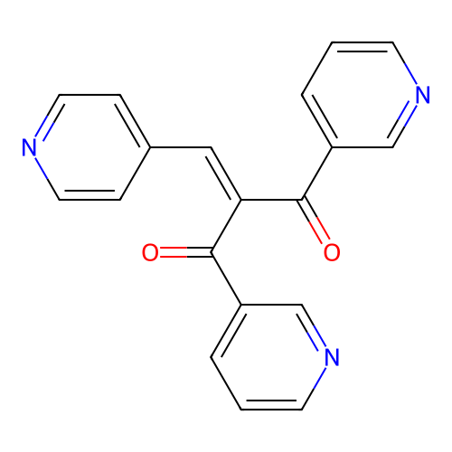 1,3-DI-Pyridin-3-YL-2-pyridin-4-ylmethylene-propane-1,3-dione structure