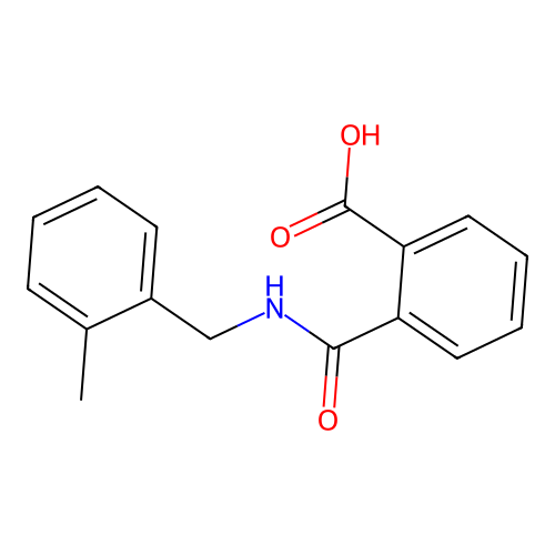 2-{[(2-Methylbenzyl)amino]carbonyl}benzoic acid structure