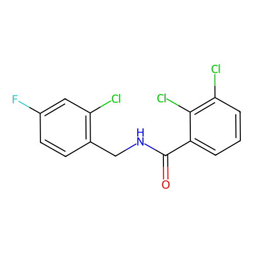 2,3-dichloro-N-[(2-chloro-4-fluorophenyl)methyl]benzamide structure