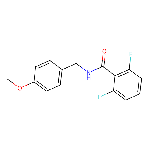 2,6-difluoro-N-[(4-methoxyphenyl)methyl]benzamide structure