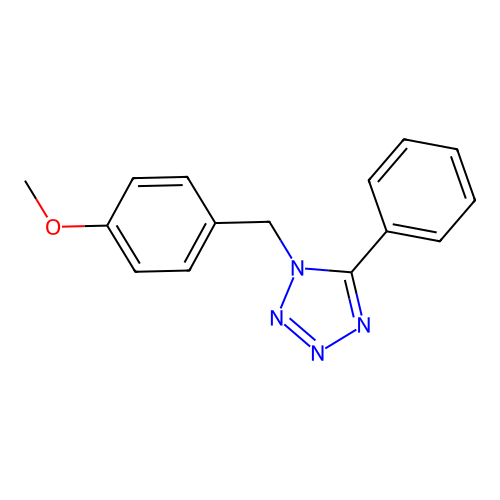 1-(4-Methoxybenzyl)-5-phenyl-1H-tetrazole structure