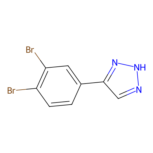 5-(3,4-dibromophenyl)-1H-1,2,3-triazole structure