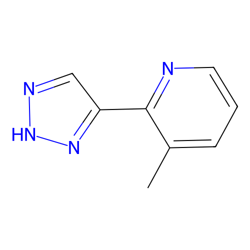 3-methyl-2-(1H-1,2,3-triazol-5-yl)pyridine structure