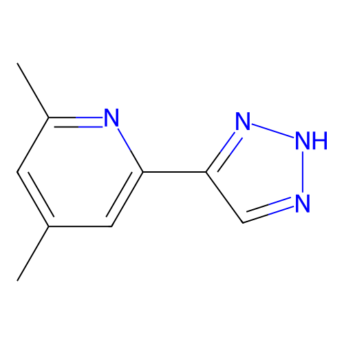 2,4-dimethyl-6-(2H-triazol-4-yl)pyridine structure
