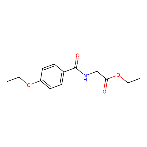 Ethyl 2-[(4-ethoxyphenyl)formamido]acetate structure