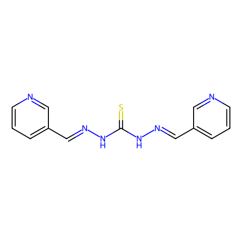 1,3-Bis(pyridin-3-ylmethylideneamino)thiourea structure