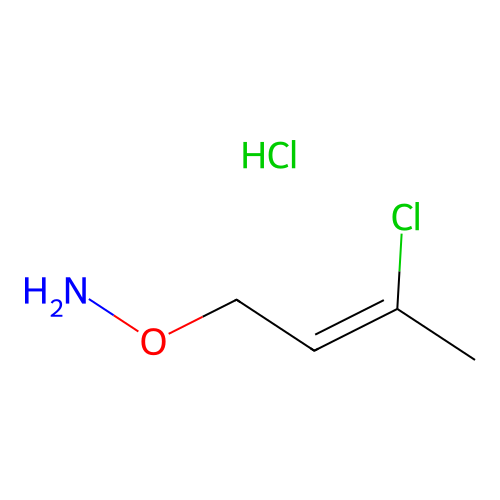 Hydroxylamine, O-(3-chloro-2-butenyl)-, hydrochloride structure