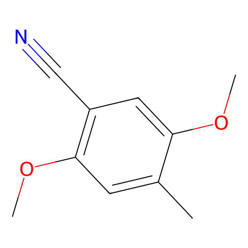 2,5-Dimethoxy-4-methylbenzonitrile structure