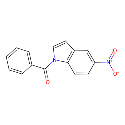 1-benzoyl-5-nitro-1H-indole structure