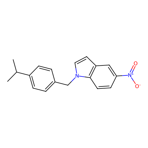 1-(4-Isopropylbenzyl)-5-nitro-1H-indole structure