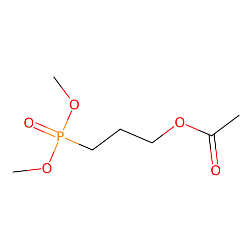 Phosphonic acid, (3-(acetyloxy)propyl)-, dimethyl ester structure